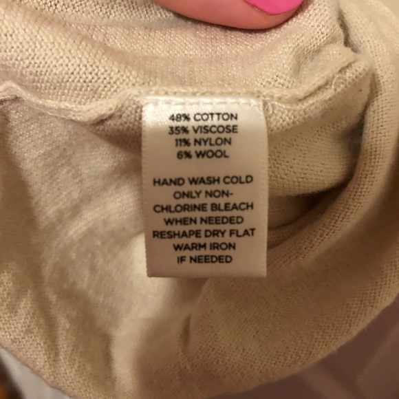 Loft Cream Peplum Tank Size L - Picture 4 of 4